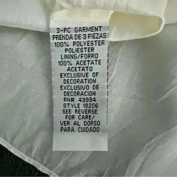 R&M Richards by Karen Kwong Vintage Ribbon Laced Front Tank Top, Petite, Formal - Picture 6 of 6